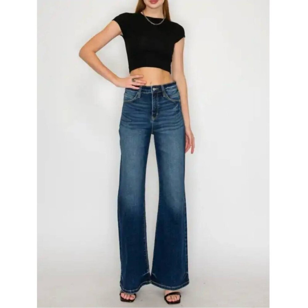 Artemis Vintage - High Rise Holly Flare Jeans Dark Wash Sz 30
